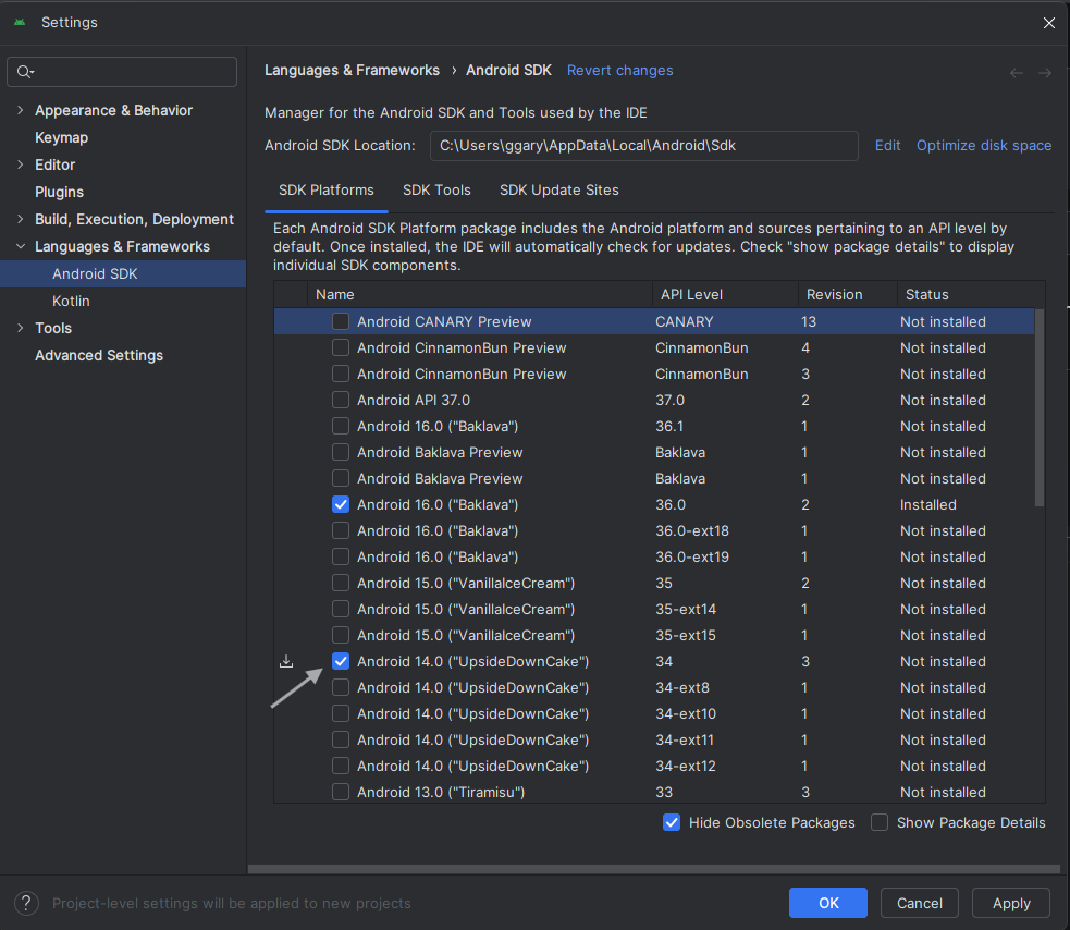 Android SDK Platform